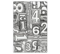 Sizzix 3-D Texture Fades Embossing Folder Numbered Large/A5 by Tim Holtz