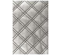 Sizzix 3-D Texture Fades Embossing Folder Quilted by Tim Holtz, 665734, Multicolor, One Size