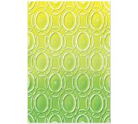 Sizzix 3-D Textured Impressions Embossing Folder Cosmopolitan, Golden Rings by Stacey Park, Multicolor, One Size