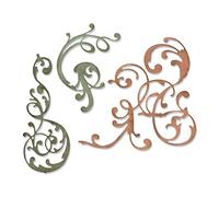 Sizzix 664176 Thinlits Die Set 3PK Adorned, Multi-Colour, One Size