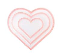 Sizzix Making Essential Shaker Panes Hearts 1 2 3 1/2" 3PK, Multicolor, One Size