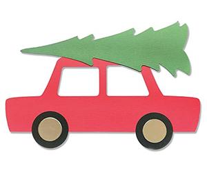 Sizzix Bigz Plus Die-Car & Tree by Olivia Rose, Multicolor, One Size (665351)