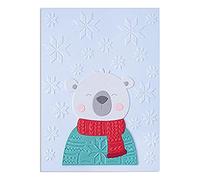 Sizzix Christmas Thinlits Die Set & Embossing Folder Cozy Bear