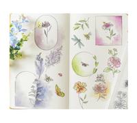 Sizzix Clear Rubber Stamp Set, Floral Frames & Mini Flowers by Willow Wolfe, 18 Stamps