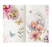 Sizzix Clear Rubber Stamp Set, Magnolia by Willow Wolfe, 7 Stamps