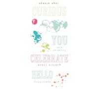 Sizzix Clear Stamps - Hello You Sentiments by 49 and Market