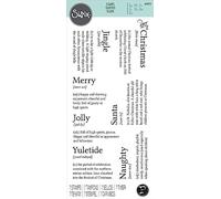 Sizzix Chapter 3 2023 Clear Stamps Set | 7 Pack Festive Dictionary Definitions by Pete Hughes | Inspired by The Merriment of The Festive Holiday | Perfect for Adding Elements to Papercrafts