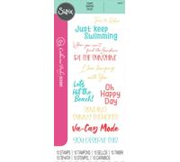 Sizzix Clear Stamps Set By Catherine Pooler 10/Pkg-Va-Cay Mode - 666657