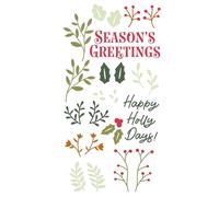 Sizzix Clear Stamps Set Happy Holly Days by Catherine Pooler