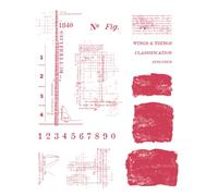 Sizzix Clear Stamps Set, Wings and Things by 49 and Market, 24 Rubber Stamps