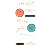 Sizzix Clear Stamps w/Framelits Die Thankful Sentiments by 49 and Market