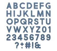 Sizzix Thinlits Dies By Tim Holtz 80pcs - Alphanumeric Bold 665205