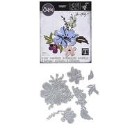 Sizzix Thinlits Die Set 13PK-Card Bell Jar Fold Jen Long, 665380, Multicolor, One Size