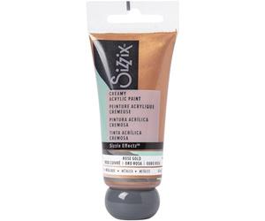 Sizzix Effectz Creamy Metallic Acrylic Paint Rose Gold 60ml