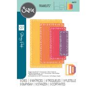 Sizzix Fanciful Framelits Die Set By Stacey Park 9/Pkg-Renee Deco Rectangles 666