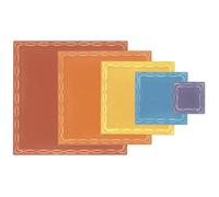 Sizzix Framelits Die Set, Fanciful Yvette Interlaced Squares by Stacey Park, 11 Metal Cutting Dies