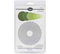 Sizzix Framelits Dies 8/Pkg-Scallop Circles 657552