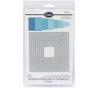 Sizzix Framelits Dies 8/Pkg-Squares - 657565