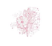 Sizzix Framelits Dies & Stamps - Floral Mix Cluster by 49 and Market, Clear/Silver