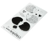 Sizzix Layered Clear Stamps Set 10PK Hedgehugs by Lisa Jones, One Size, 665830