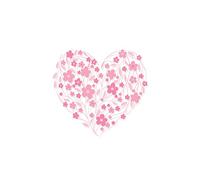 Sizzix Layered Clear Stamps Set 3PK Blossom Heart by Lisa Jones, One Size, 665905
