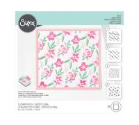Sizzix Layered Stencils 4PK Flower Patch by Alexis Trimble