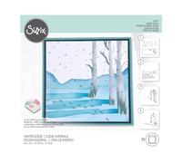 Sizzix Layered Stencils 4PK Winter Scene by Olivia Rose