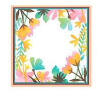 Sizzix Layered Stencils-Botanical Border, White, One Size