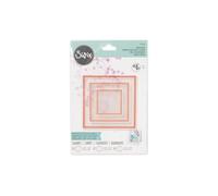 Sizzix Making Essential Shaker Panes Squares 1 2 3 1/2" 3PK, Multicolor, One Size