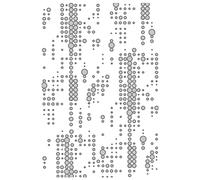 Sizzix Level Texture Fades Embossing Folder Dotted by Tim Holtz, PET, Multi-Colour, One Size