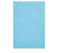Sizzix Multi-Level Textured Impressions Embossing Folder Abstract Rounds by Lisa Jones | 665969 | Chapter 3 2022, Multicolor, One Size