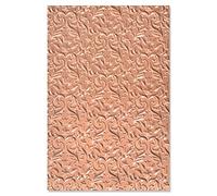 Sizzix Multi-Level Textured Impressions Embossing Folder Floral Flourishes by Kath Breen, 665741, Multicolor, One Size