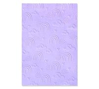 Sizzix Multi-Level Textured Impressions Embossing Folder | Rainbow Sky by Jennifer Ogborn | 665739 | Add to Your Adult Craft kit, Perfect for Crafting with Kids & cardmaking