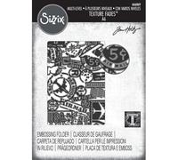 Sizzix Multi Level Textured Impressions Embossing Folder Vault Airmail by Tim Holtz