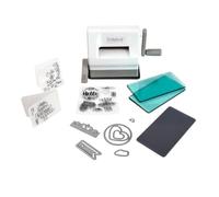 Sizzix Portable Sidekick Manual Die Cutting & Embossing Starter Kit for Paper Crafting, Card Making & Scrapbooking - White & Grey