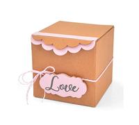 Sizzix ScoreBoards XL Die 664345 Box, Gift w/Scallop Edges by Eileen Hull, Paper, Mulitcolour, One Size