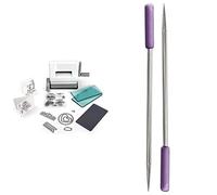 Sizzix Sidekick Mini Die Cutting and Embossing Machine and Craft Kit for Adults and Kids. & Crafter's Companion Pokey Tools for Paper and Card Crafting Projects-Set of 2, White, One Size