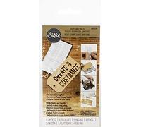 Sizzix Sticky Grid Sheets 5/Pkg Inspired by Tim Holtz-2.5 Inch x 4.5 Inch