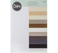 Sizzix Cardstock Sheets Surfacez A4 60-pack, 10 Neutral Colours, 216 GSM