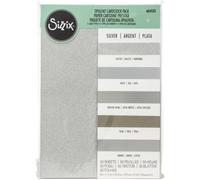 Sizzix Surfacez Opulent Cardstock Pack 8"X11.5" 50/Pkg-Silver 664533