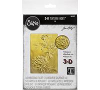 Sizzix Texture Fades Embossing Folder By Tim Holtz-Roses