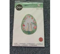 SIZZIX THINLITS 12 DIES LAYERED SPRING EASTER EGGS RABBIT BUNNY SOPHIE GUILAR