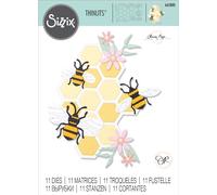 Sizzix Thinlits Die Set 11pcs - Bee Hive by Olivia Rose 665880