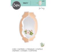 Sizzix Thinlits By Jen Long 5/Pkg-Card Label 666122