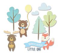 Sizzix Thinlits Die 26PK Woodland Baby Set by Jennifer Ogborn | 665960 | Chapter 3 2022, Multicolor, One Size