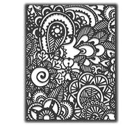 SIZZIX THINLITS DIES DOODLE ART #2 BY TIM HOLTZ BNIP LOOK