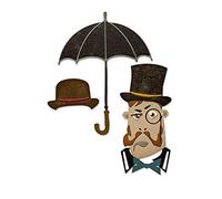 Sizzix Thinlits Die 665202 The Gent by Tim Holtz 14 Pack, Multicolour, One Size