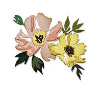 Sizzix Thinlits Die 665209 Brushstroke Flowers #1 by Tim Holtz 7 Pack, Multicolour, One Size