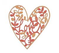 Sizzix Thinlits Die-Natural Love, Metal, Multi-Colour, 23.3 x 12.5 x 0.2 cm