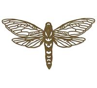 Sizzix Thinlits Die-Perspective Moth by Tim Holtz, 665434, Multicolor, One Size